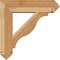 Ekena Millwork Funston Arts and Crafts Rough Sawn Bracket w/ Offset Brace, Western Red Cedar, 8"W x 30"D x 30"H BKT0806X30X30FST03RWR - alternate 2